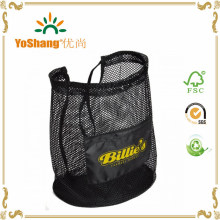 Wholesale Cheap Custom Polyester Mesh Cosmetic Nylon Drawstring Bag